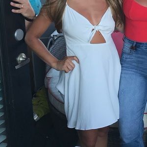 Forever 21 mini dress with front chest tie